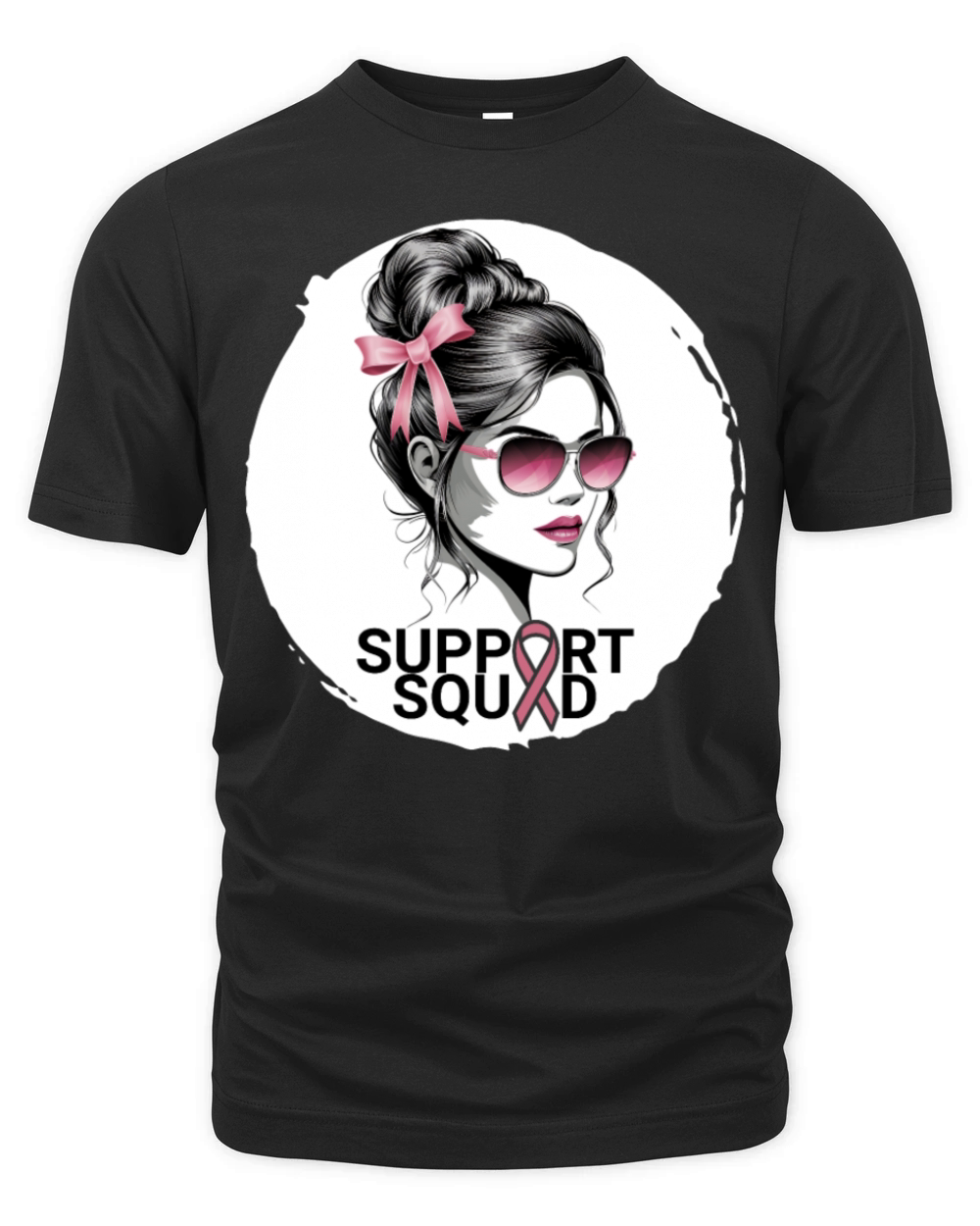 Support Squad Breast Cancer Awareness Design Organic Unisex T-shirt