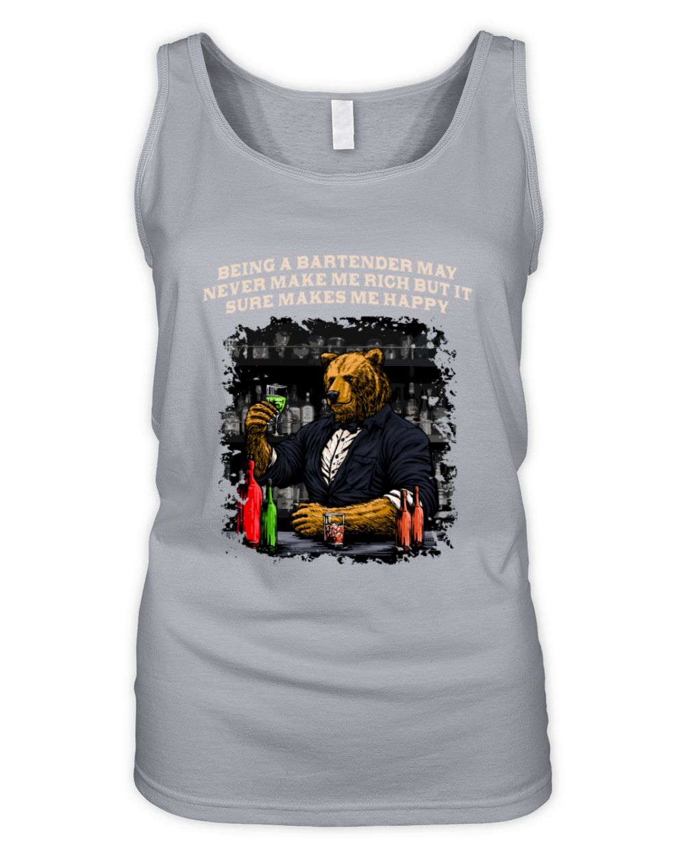 Bartending Wont Make Me Rich Funny Bartender Humor Organic Women's Tank Top