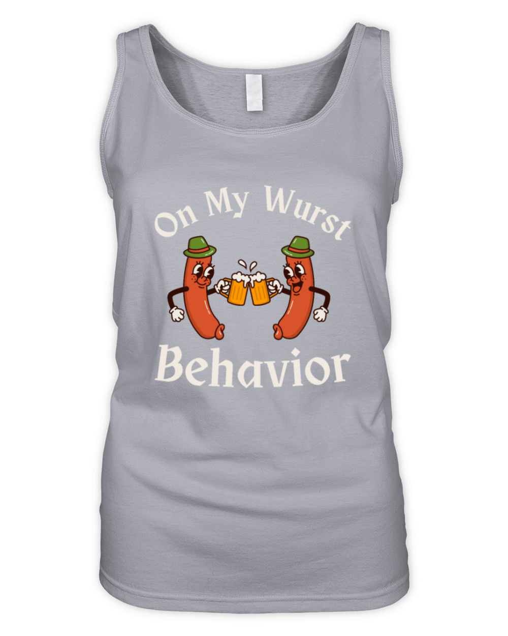 On My Wurst Behavior Oktoberfest Organic Women's Tank Top