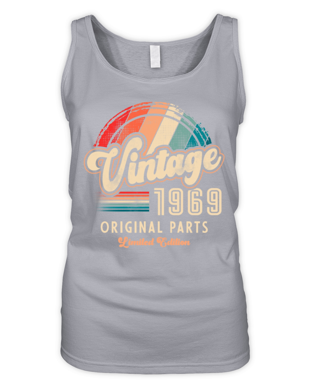 Vintage 1969 Birthday Retro Organic Women's Tank Top