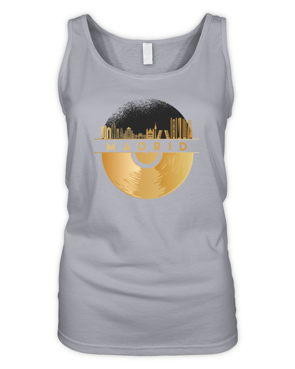 Vinyl-Record-Player Disco-Music Organic Women's Tank Top