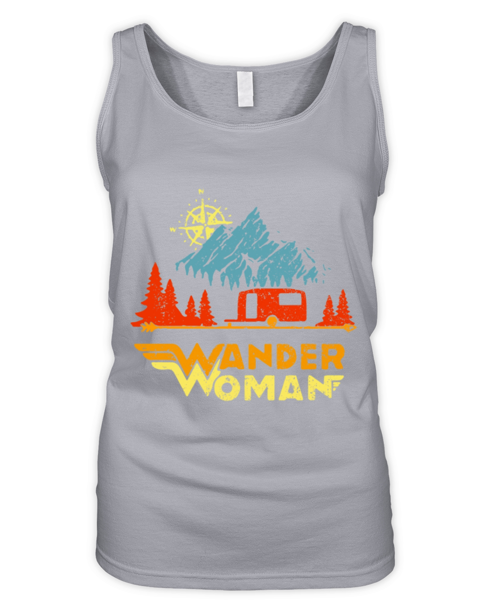 Wander Woman Camper Vintage Organic Women's Tank Top