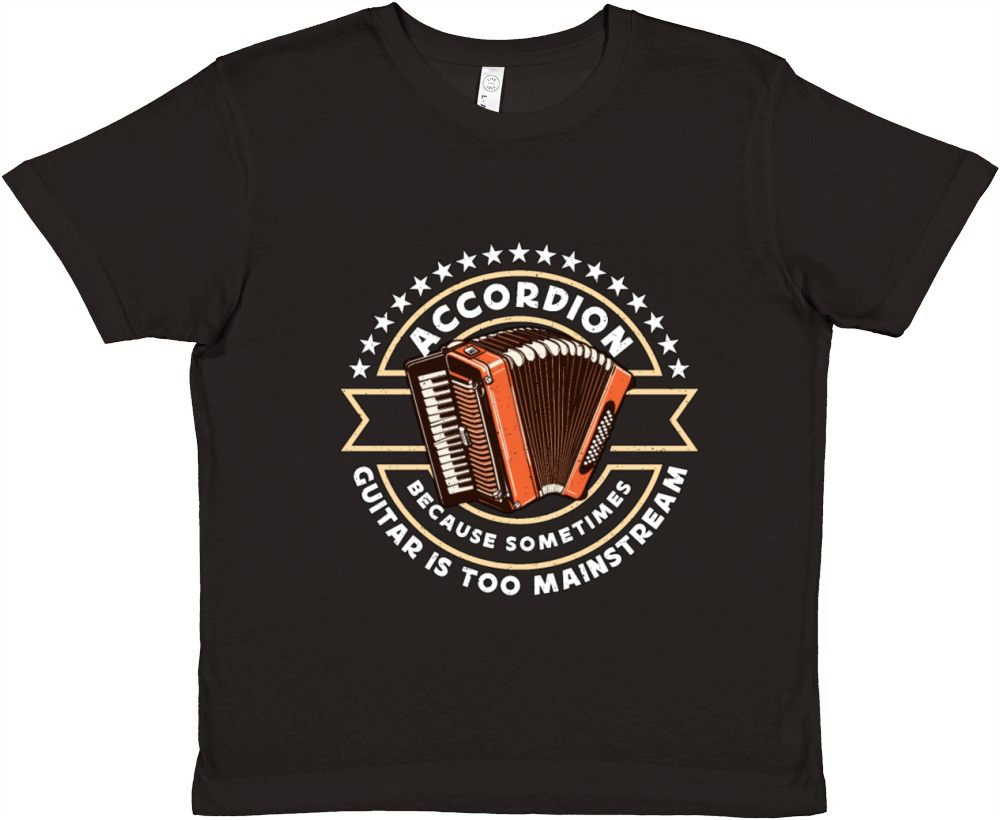 Accordion Because Sometimes Musical Instrument Premium Kids Crewneck T-shirt