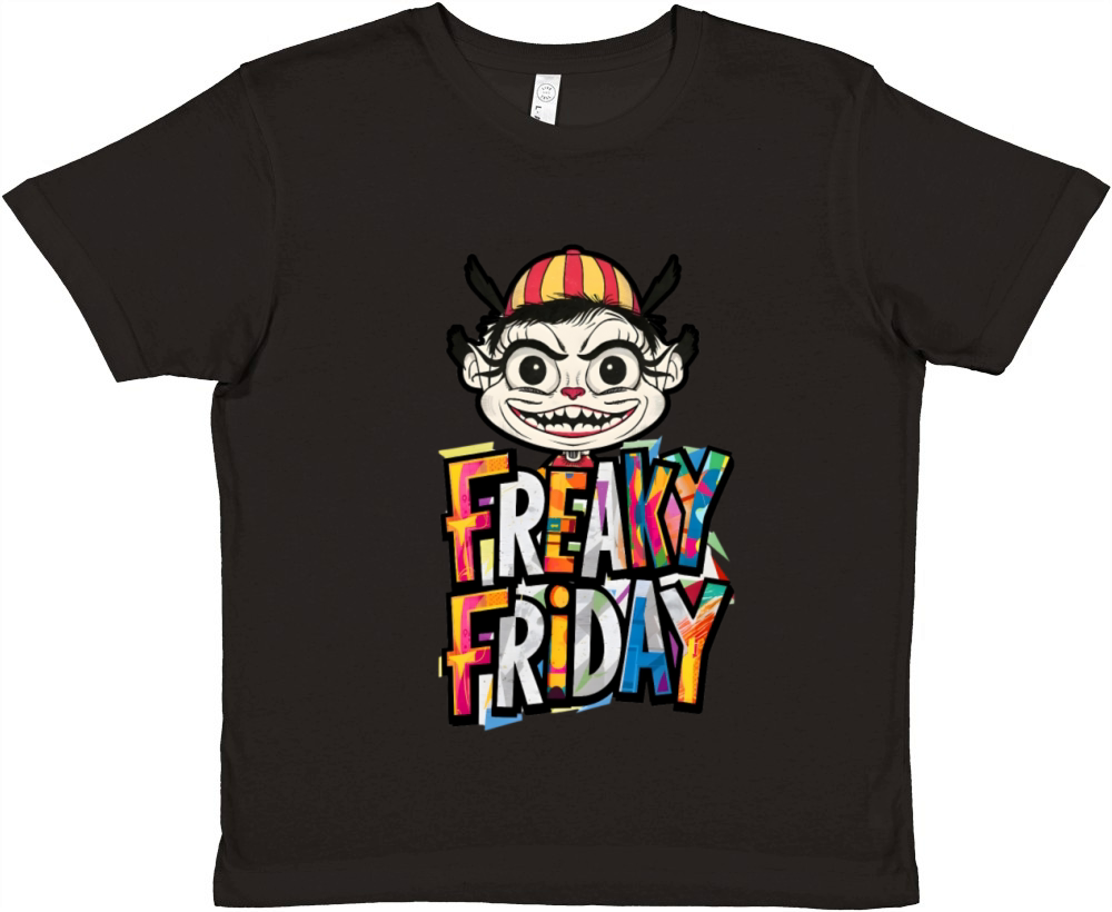 Freaky Friday Cartoon Premium Kids Crewneck T-shirt