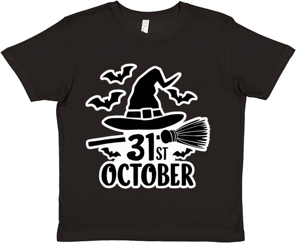 October 31st Halloween Saying Quote Premium Kids Crewneck T-shirt