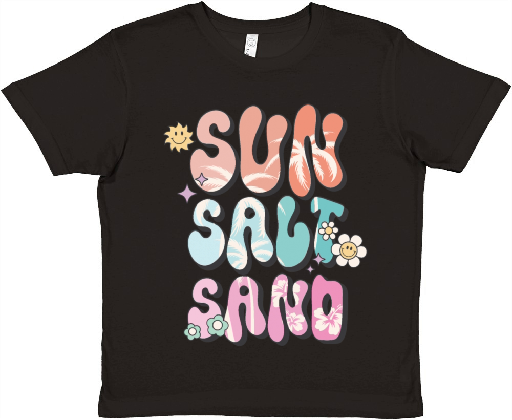 Sun Salt Sand Premium Kids Crewneck T-shirt
