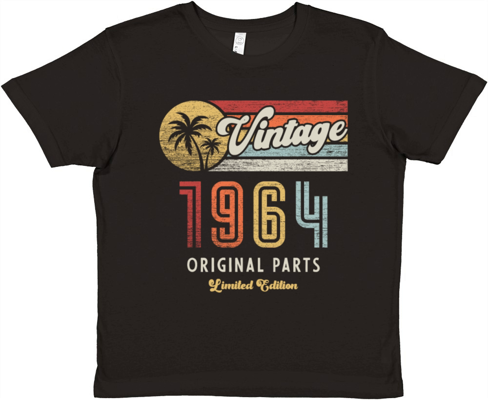 Vintage 1964 Birthday Retro Premium Kids Crewneck T-shirt