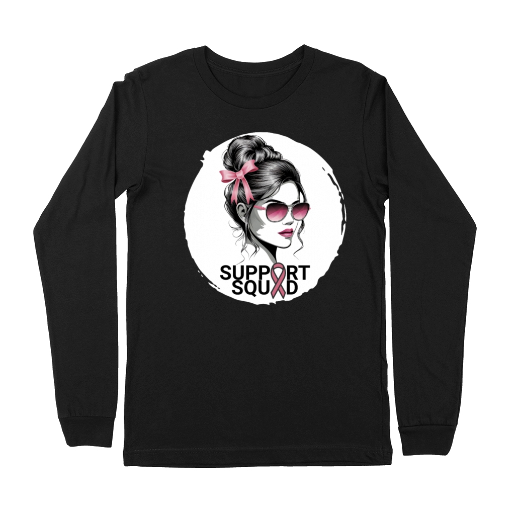 Support Squad Breast Cancer Awareness Design Premium Long Sleeve