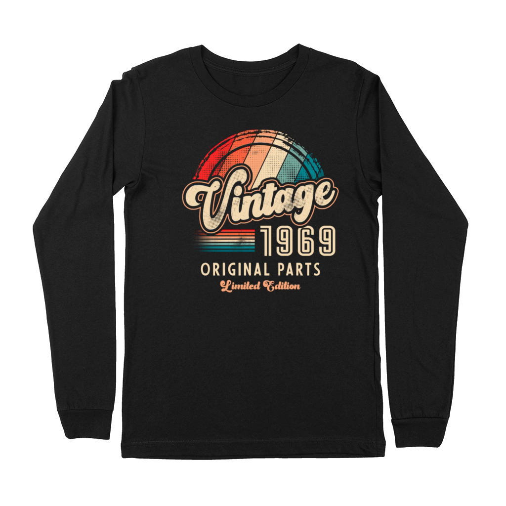 Vintage 1969 Birthday Retro Premium Long Sleeve