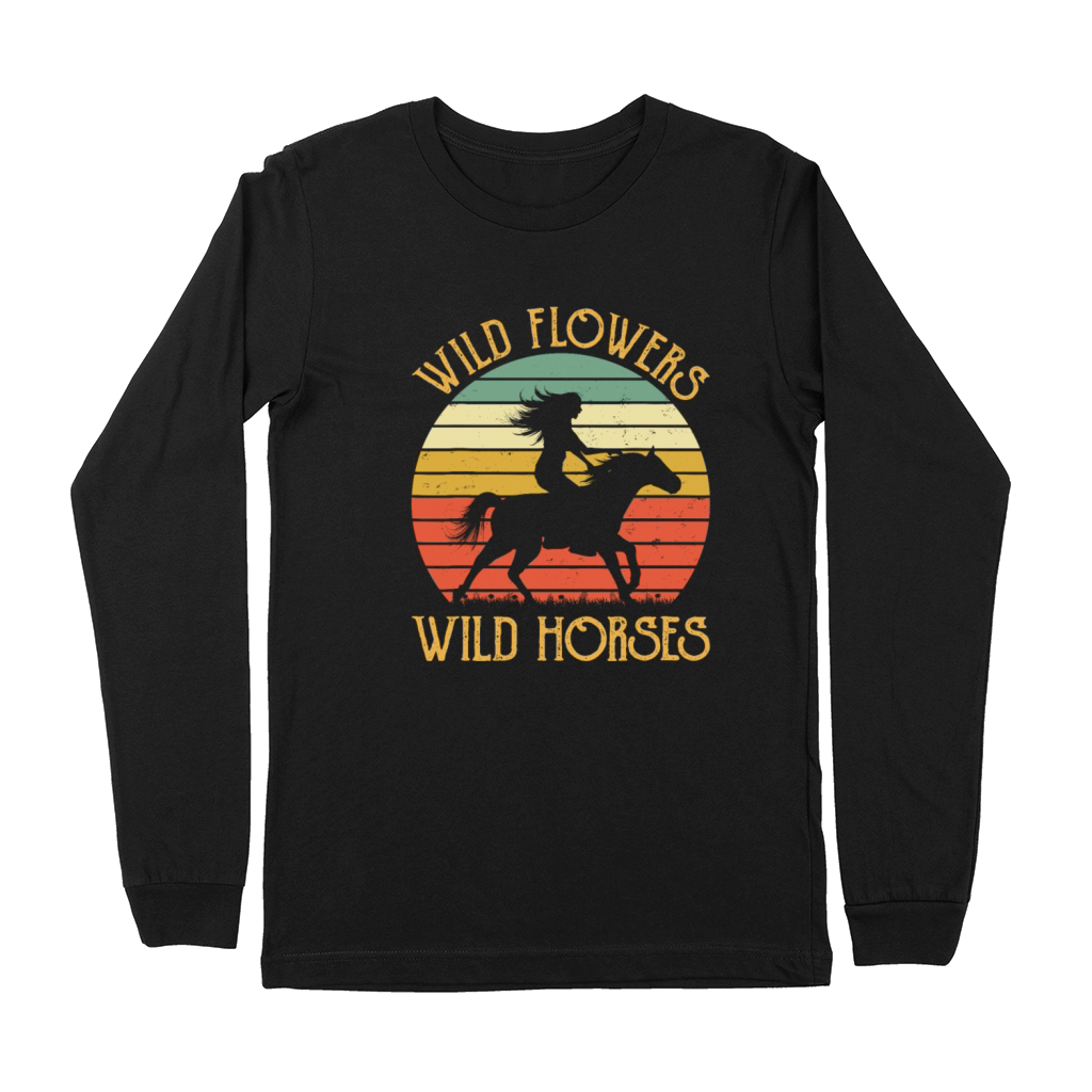 Western Cowgirl Country Music Premium Long Sleeve