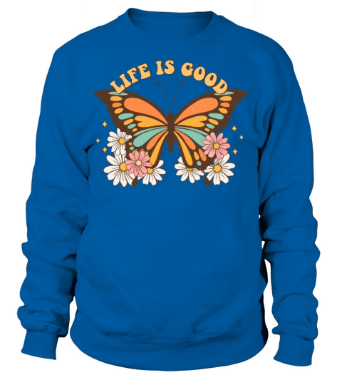 Vintage Butterfly Sweatshirt Unisex