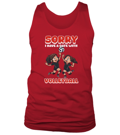Funny Volleyball I Have A Date With Volleyball Tank Top Unisex