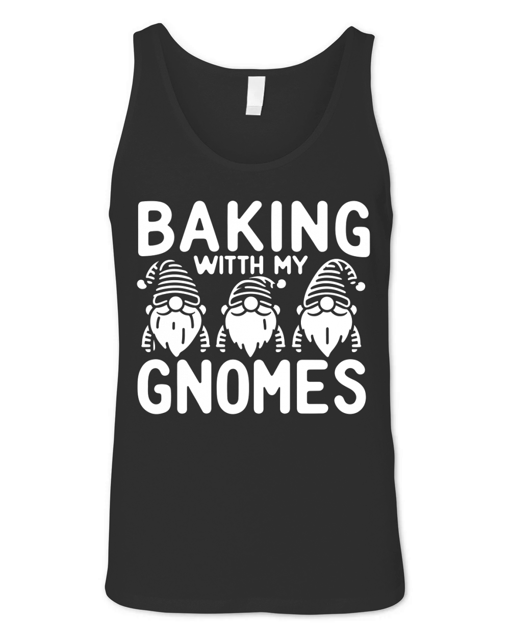 Baking With My Gnomes 3 Unisex Jersey Tank