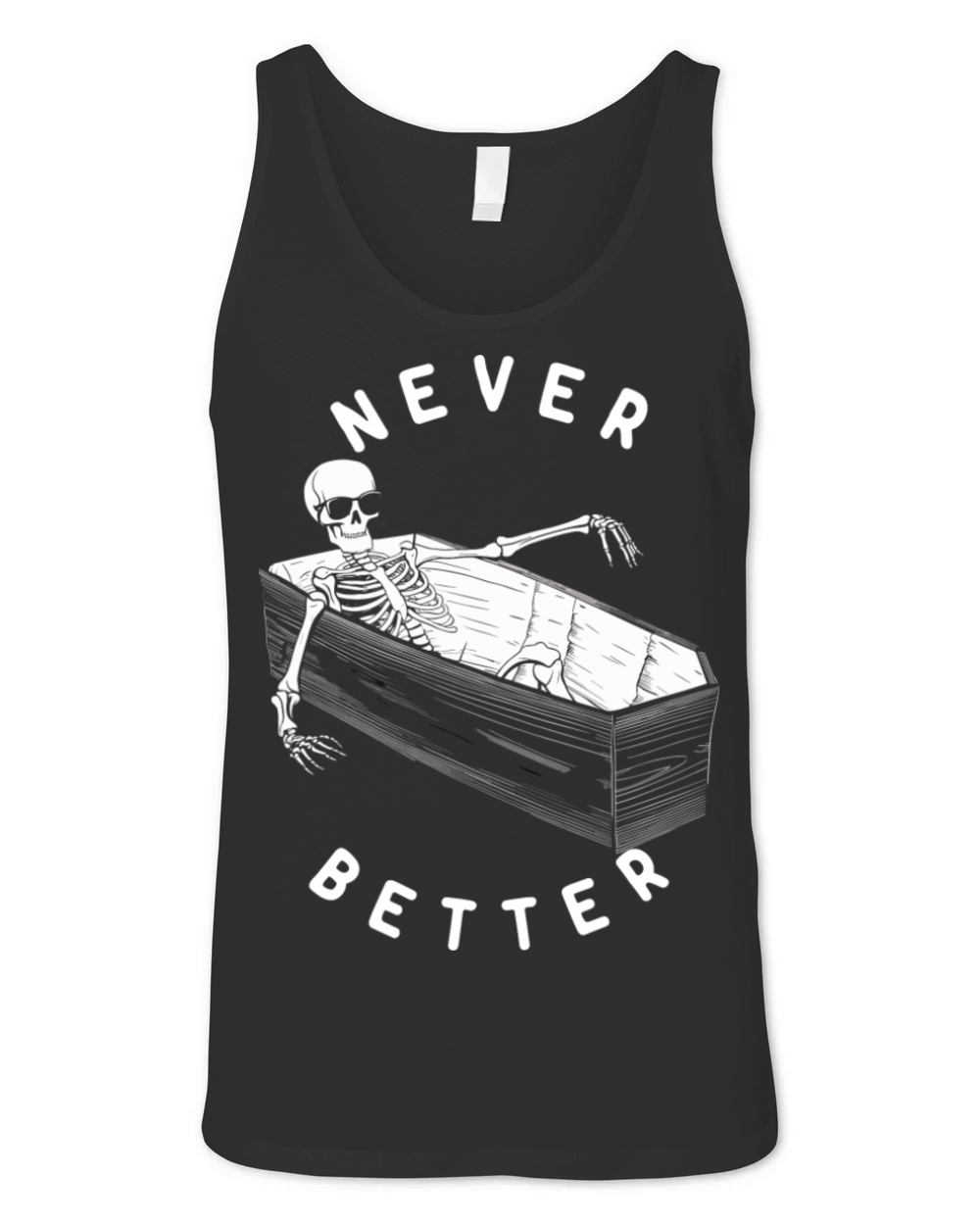 Never Better Vintage T-Shirt Design Unisex Jersey Tank