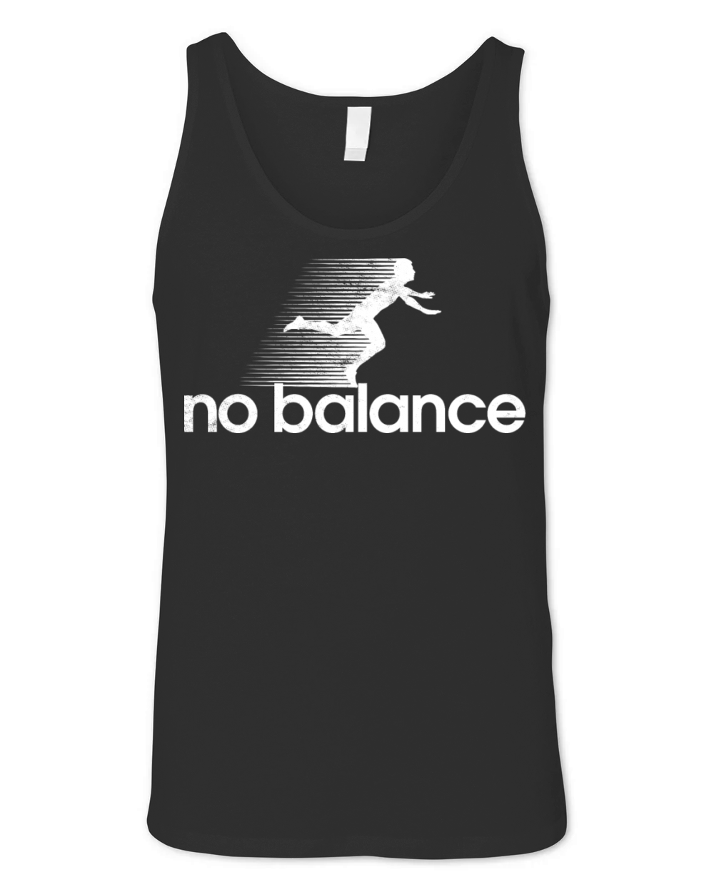 No Balance White Retro Funny Running Unisex Jersey Tank