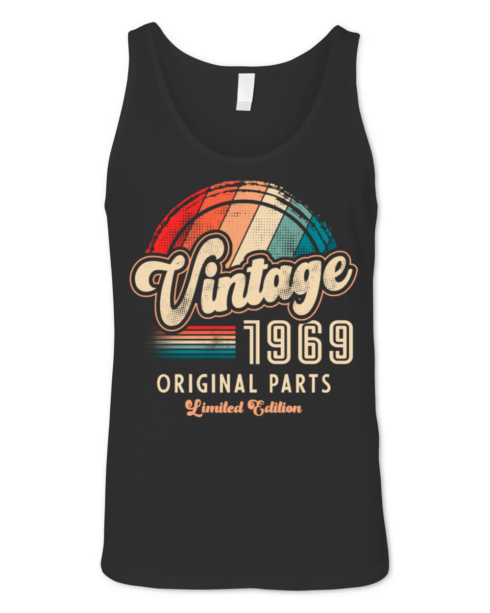 Vintage 1969 Birthday Retro Unisex Jersey Tank