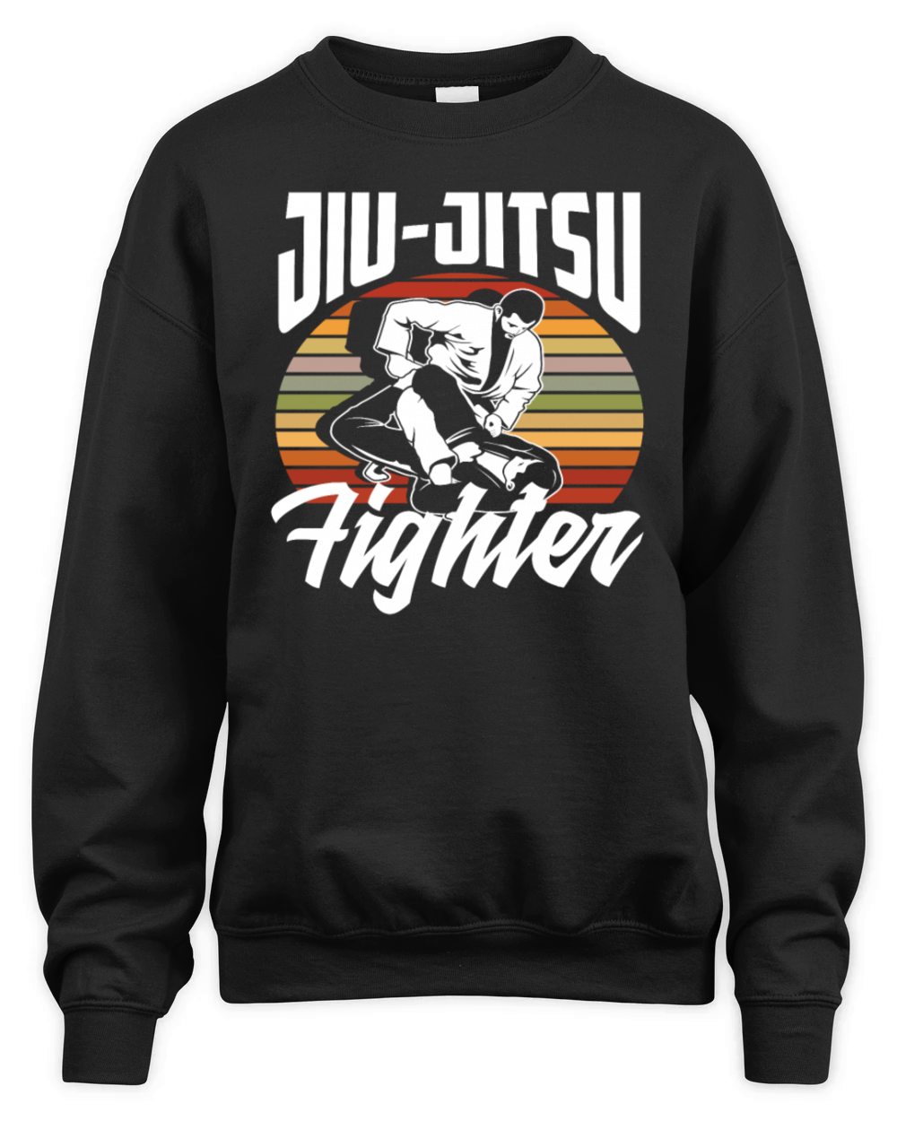 Jiu-jitsu Fighter Vintage Style Unisex Premium Crewneck Sweatshirt