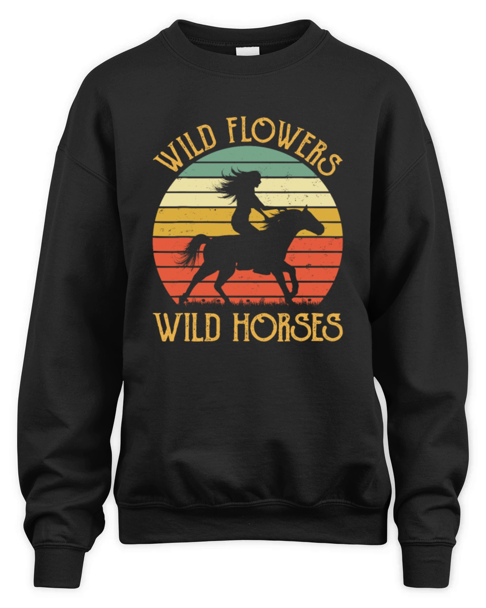 Western Cowgirl Country Music Unisex Premium Crewneck Sweatshirt