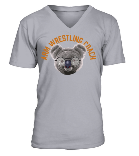 Koalified Arm Wrestling Coach Arm Wrestler Funny V-Neck T-shirt
