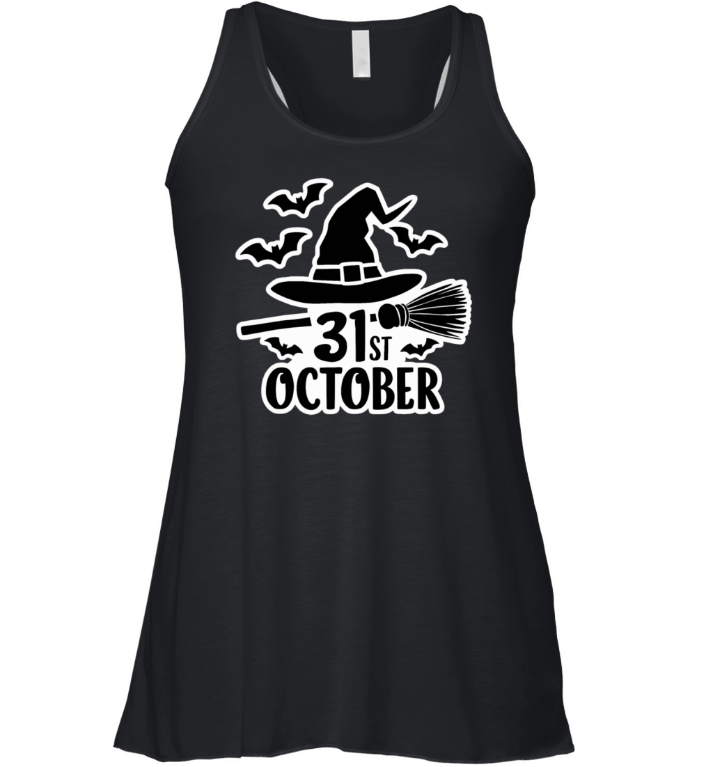 October 31st Halloween Saying Quote Women's Flowy Tank Top