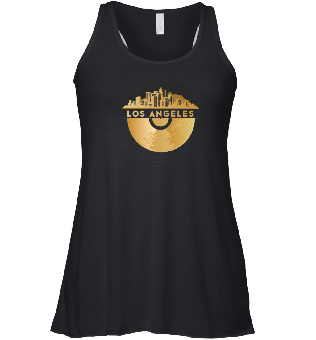 Vinyl-Record-Player Disco-Music Women's Flowy Tank Top