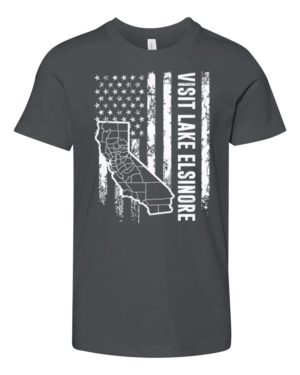 California VISIT LAKE ELSINORE Vintage America Youth Unisex Jersey Tee
