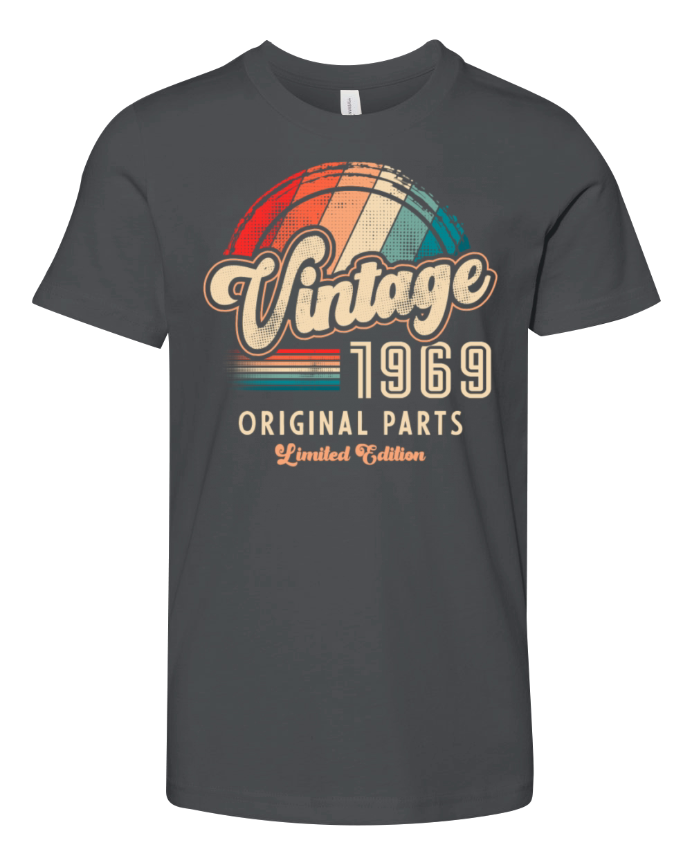 Vintage 1969 Birthday Retro Youth Unisex Jersey Tee