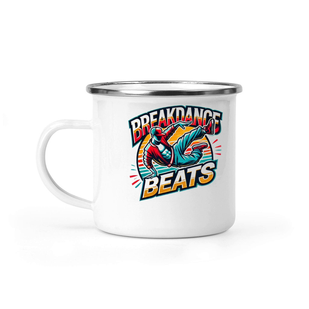 Breakdance Beats Vibrant - Retro Vintage Shirt Camping Mug