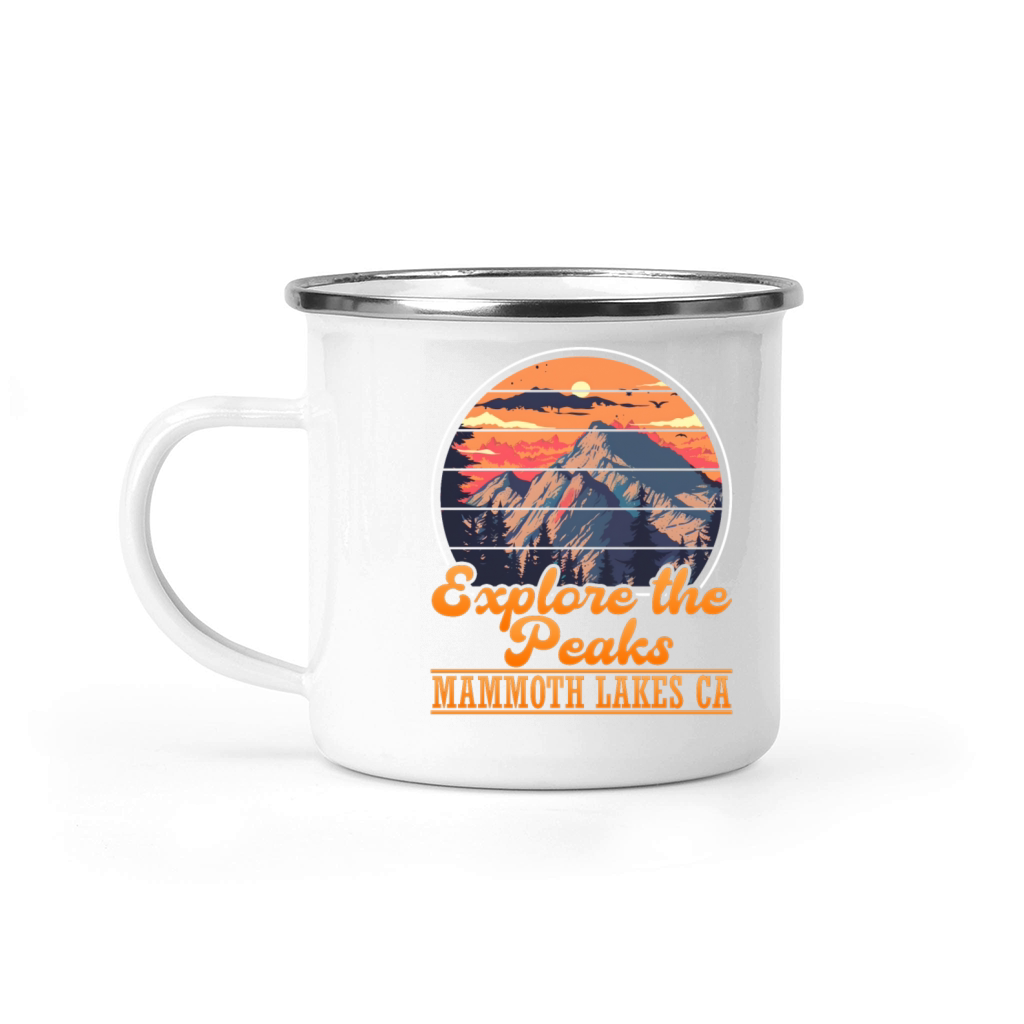 California EXPLORE THE PEAKS OF MAMMOTH LAKES CA Camping Mug