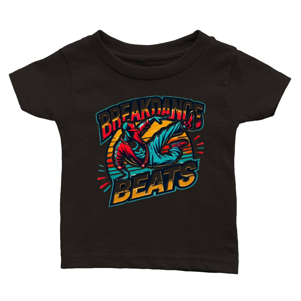 Breakdance Beats Vibrant - Retro Vintage Shirt Classic Baby Crewneck T-shirt