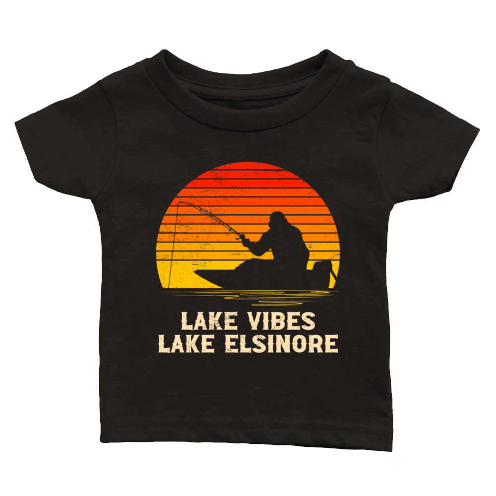 California LAKE VIBES LAKE ELSINORE Vintage USA Classic Baby Crewneck T-shirt