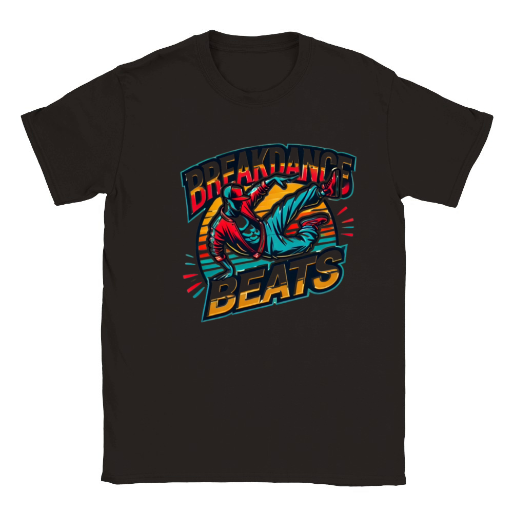 Breakdance Beats Vibrant - Retro Vintage Shirt Classic Kids Crewneck T-shirt