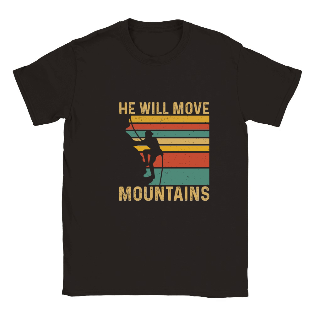 HE WILL MOVE MOUNTAINS Classic Kids Crewneck T-shirt