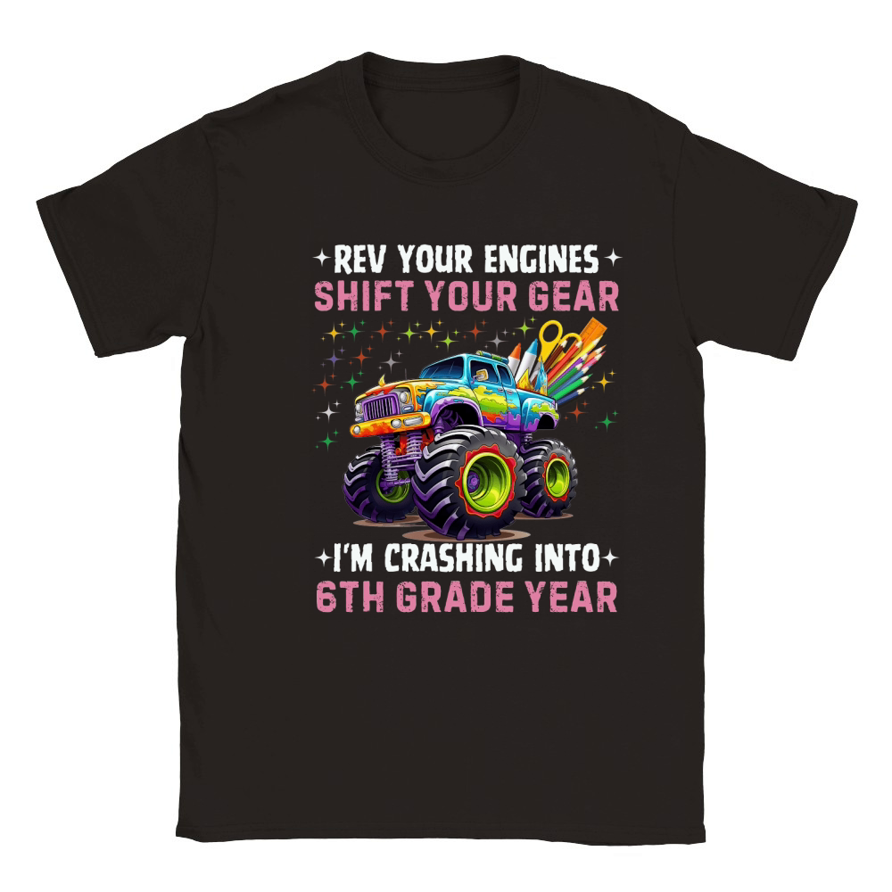 Rev your engines shift your Gear 04 Classic Kids Crewneck T-shirt