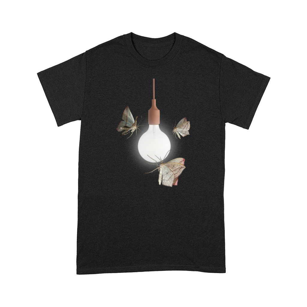 Moth Attracted To Light Bulb T-Shirt - Funny Cool Comfort T-shirt