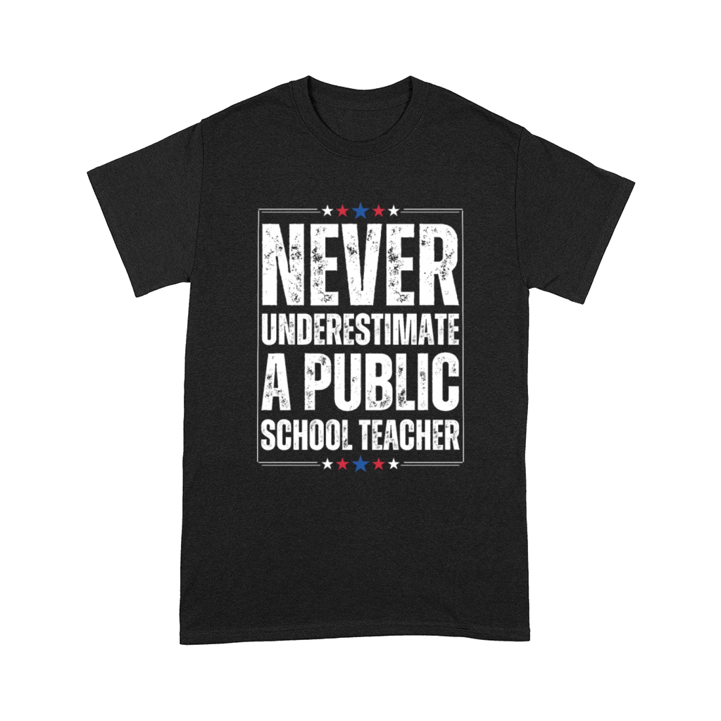 Never Underestimate a Public School Teacher Comfort T-shirt