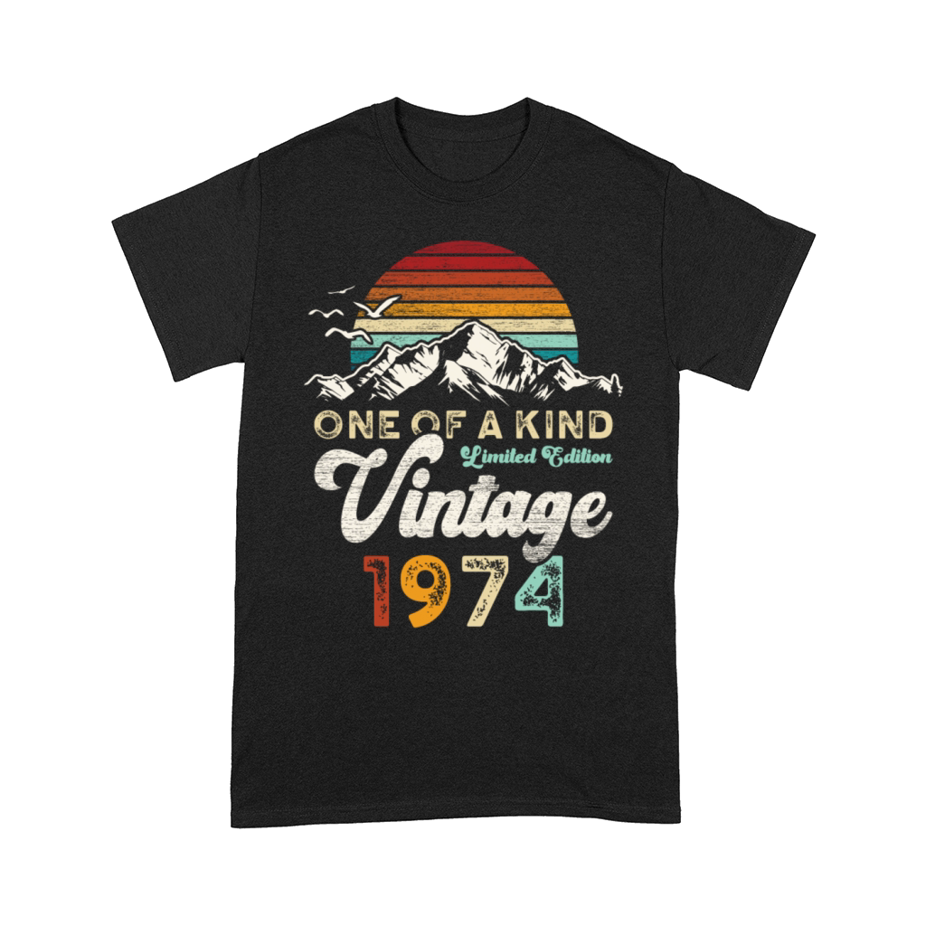 Vintage 1974 Birthday Mountains Comfort T-shirt