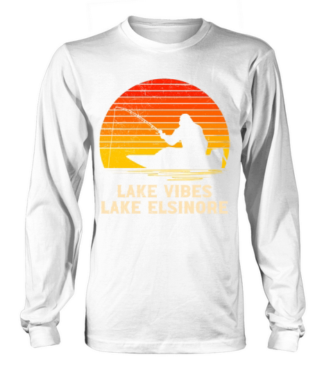 California LAKE VIBES LAKE ELSINORE Vintage USA Long sleeved Unisex