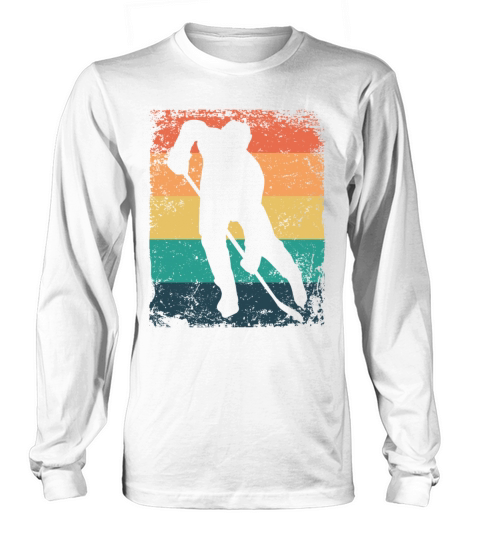 Ice Hockey Player Vintage Ice Hockey Long sleeved Unisex