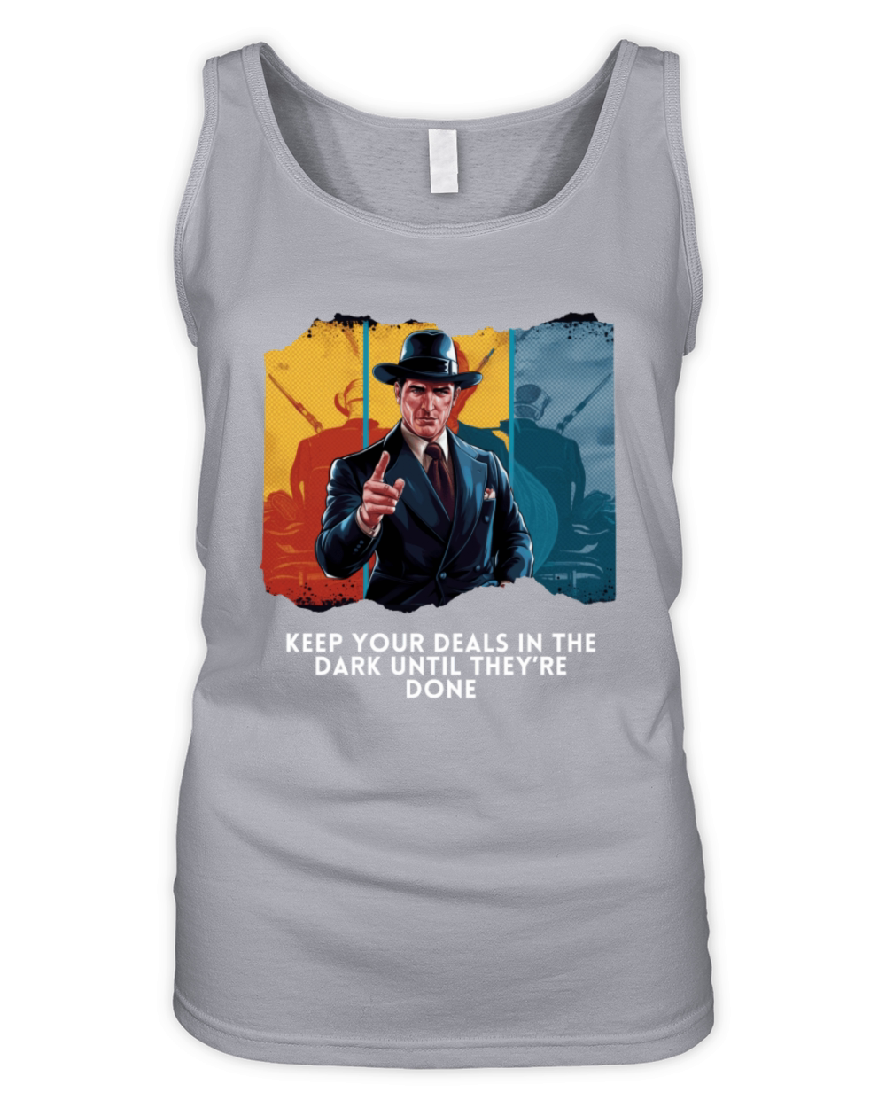 Keep Your Deals in the Dark Vintage Wisdom Organic Women's Tank Top