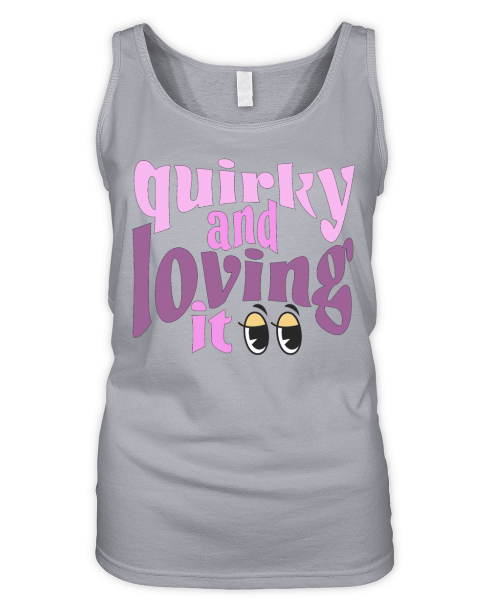 Quirky and loving it in pink Organic Women's Tank Top