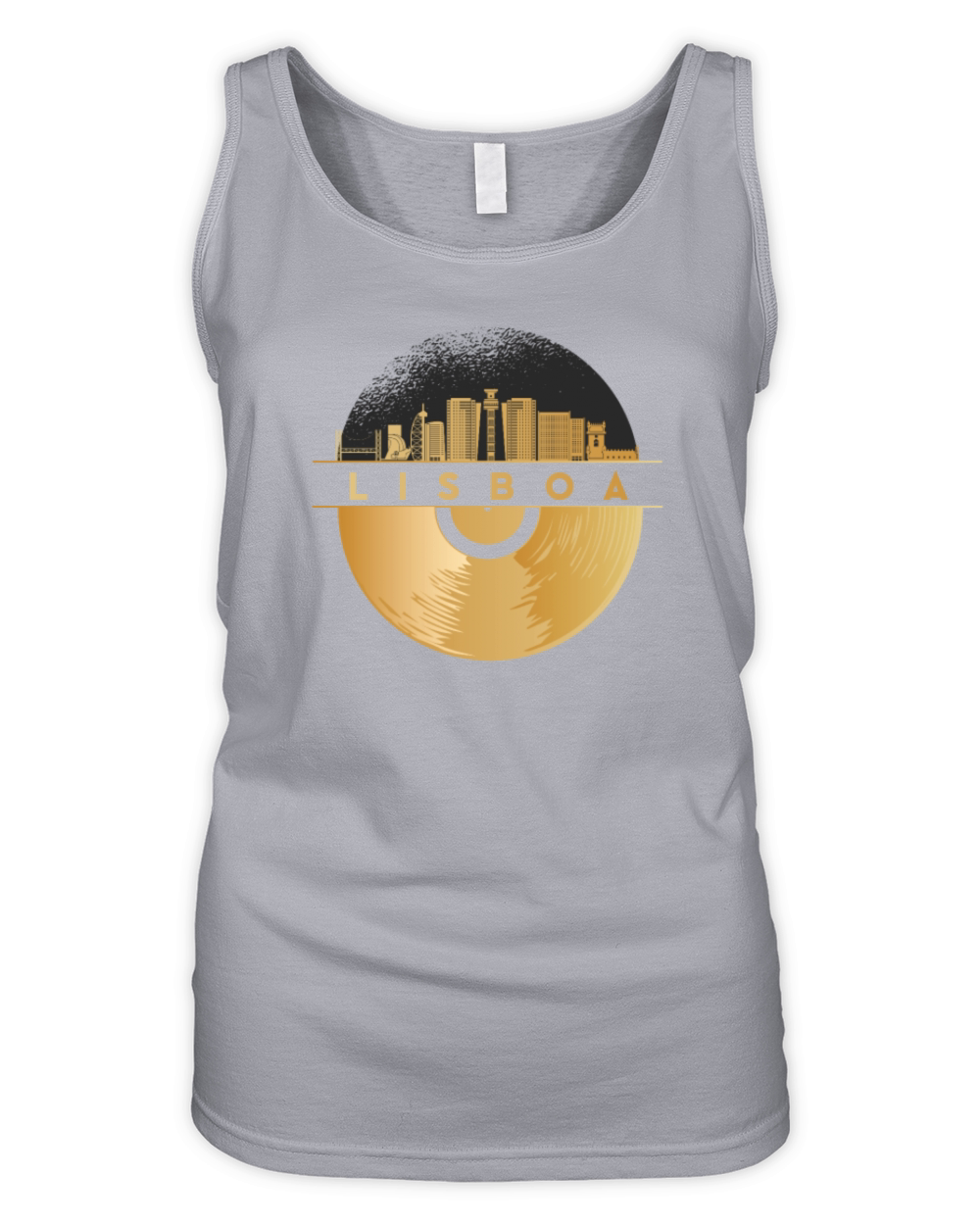 Vinyl-Record-Player Music Organic Women's Tank Top