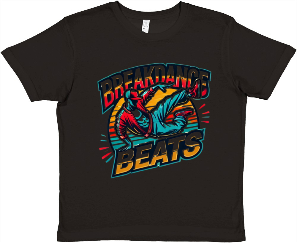 Breakdance Beats Vibrant - Retro Vintage Shirt Premium Kids Crewneck T-shirt