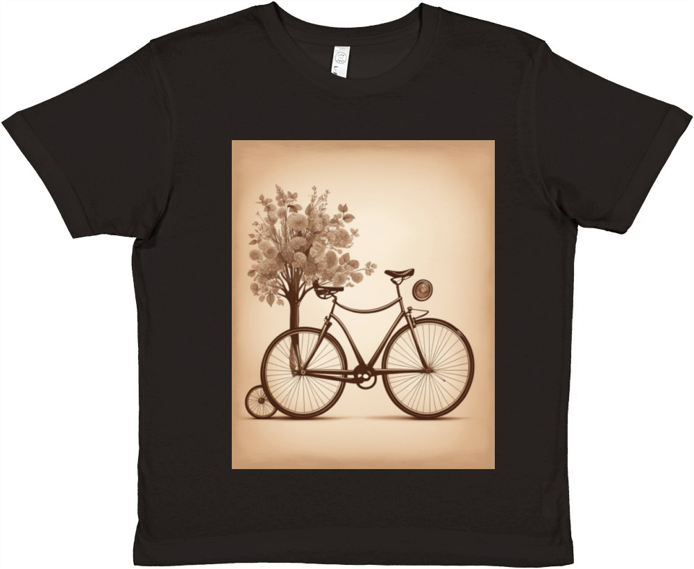 vintage bicycle T-Shirt Designs Premium Kids Crewneck T-shirt