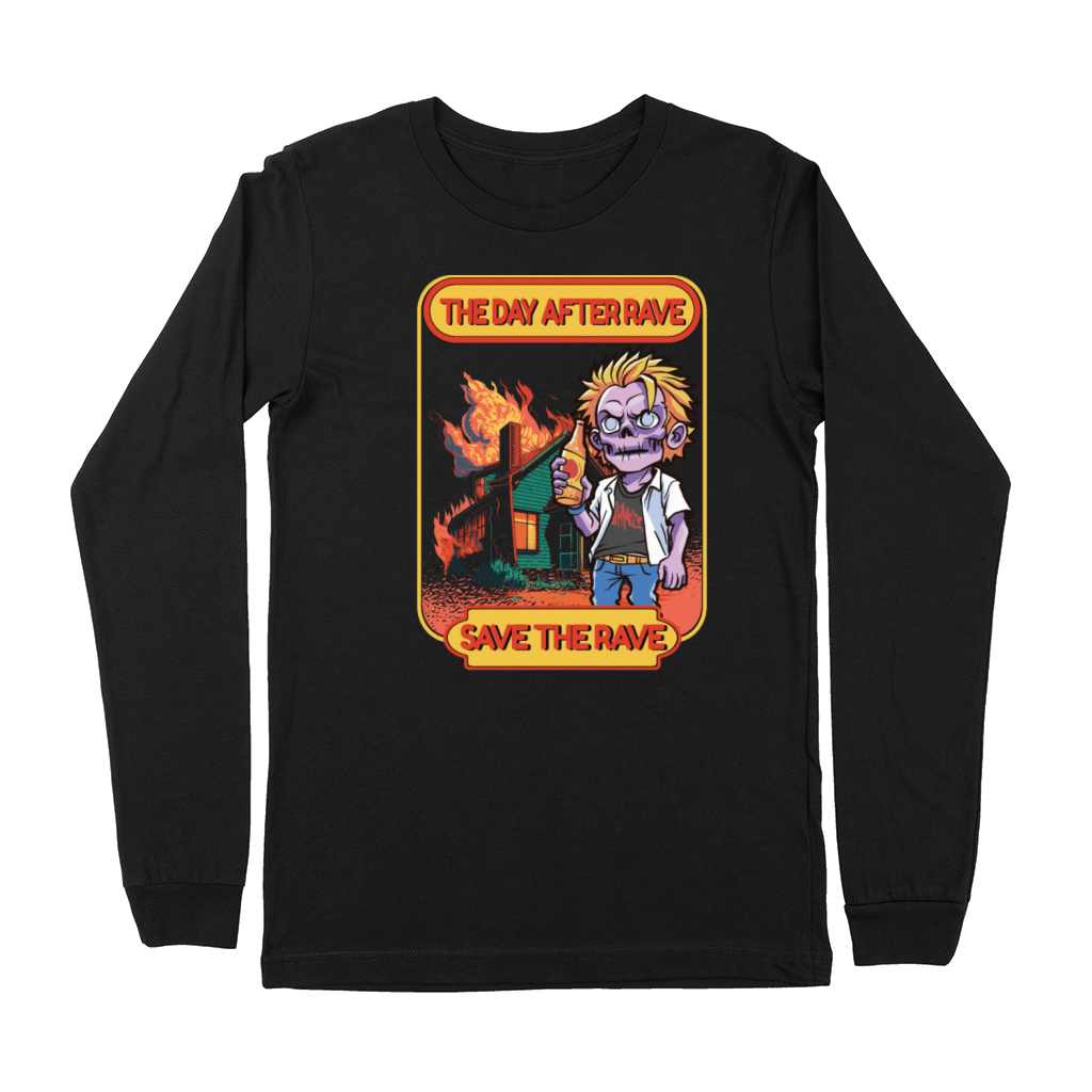 Hardcore Rave Music Raver 90s EDM DJ House-Music Premium Long Sleeve