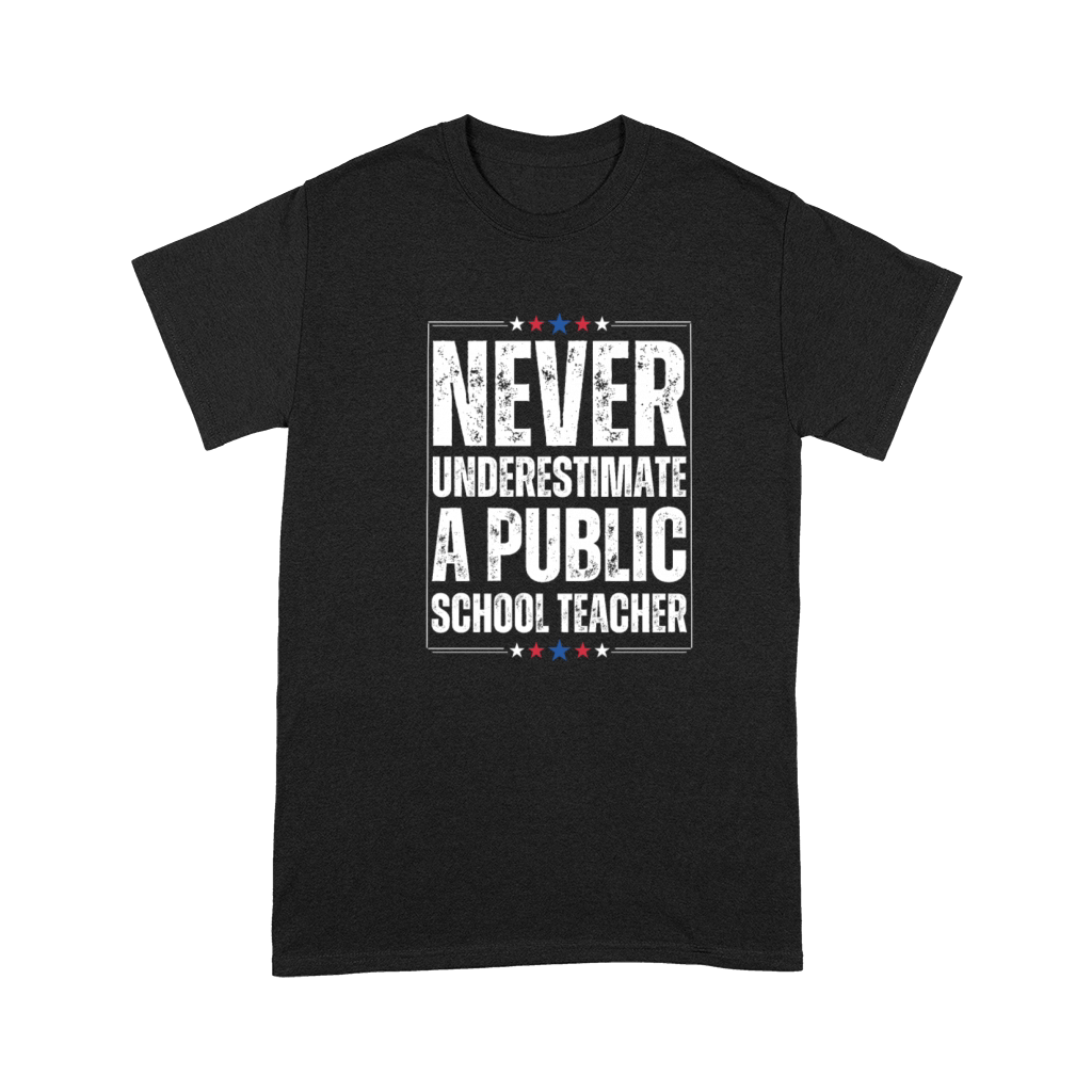 Never Underestimate a Public School Teacher Premium T-shirt