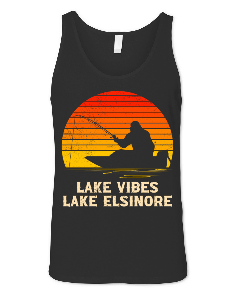 California LAKE VIBES LAKE ELSINORE Vintage USA Unisex Jersey Tank