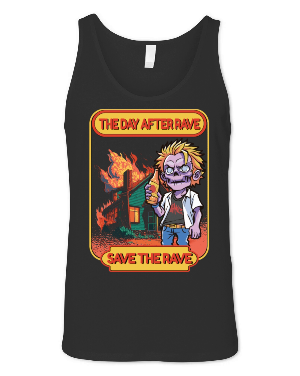 Hardcore Rave Music Raver 90s EDM DJ House-Music Unisex Jersey Tank