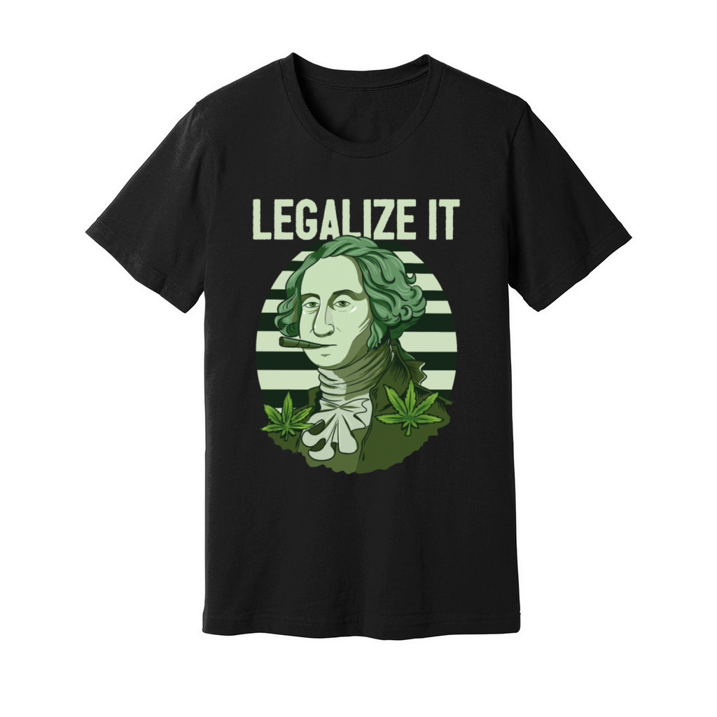 Legalize It Weed Marijuana Cannabis Washington Unisex Jersey Tee