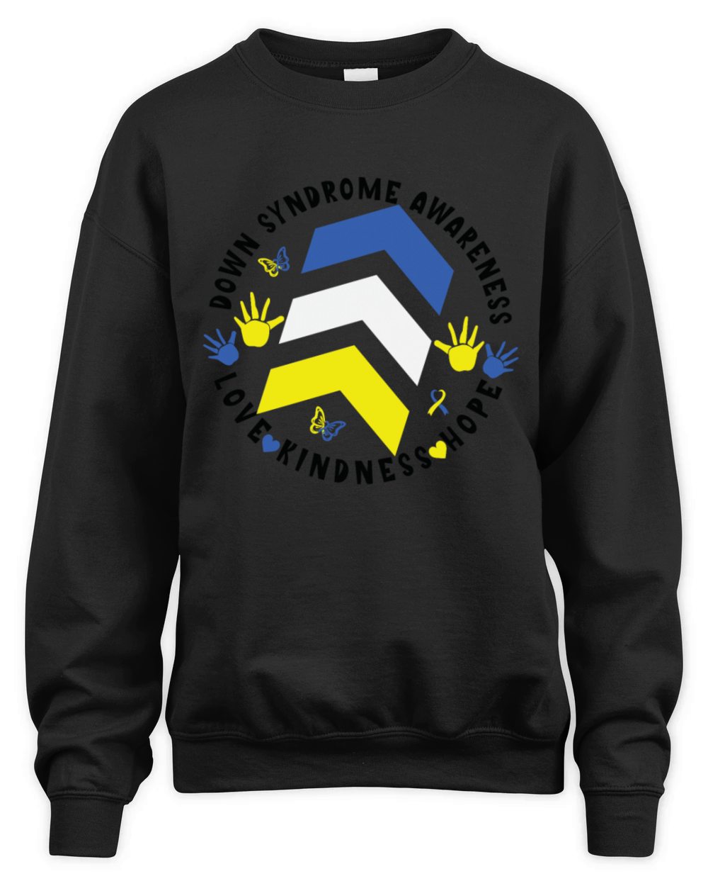 Trisomy 21 Down Syndrome Extra Three Chromosome Unisex Premium Crewneck Sweatshirt